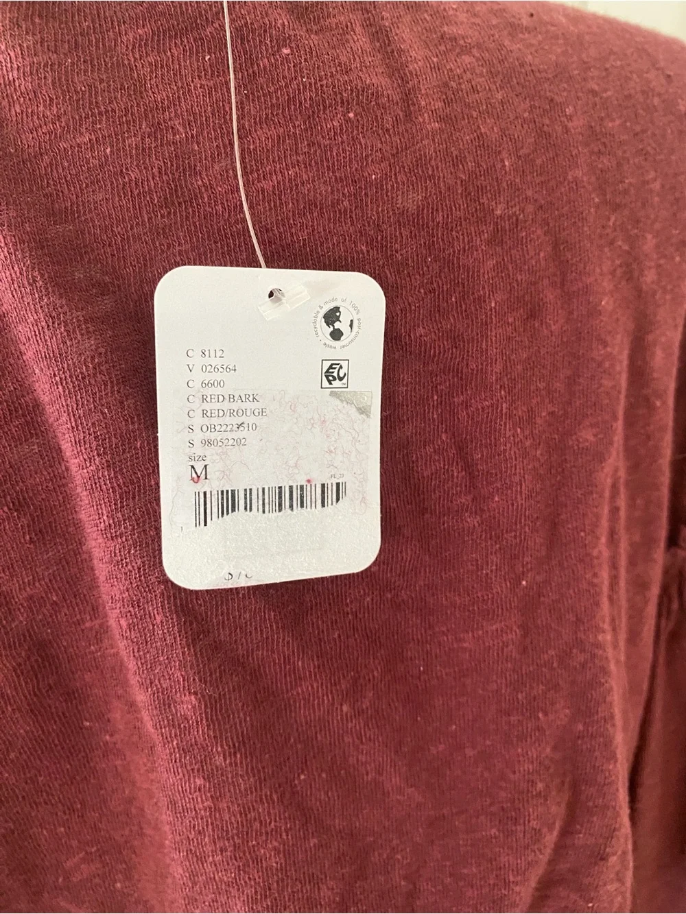 Free people NWT let’s go Tie-Front Peasant Top in Dusty Plum medium